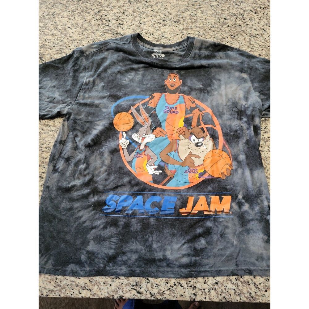 Tune Squad Space Jam A New Legacy Shirt Adult 3XL Black Short Sleeve‎ Mens